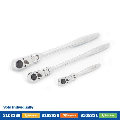 Kobalt 90-Tooth 3/8-in Drive Full Polish Handle Flexible Head Ratchet