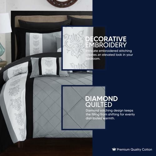 Chic Home Design Clayton 10-Piece Beige Queen Comforter Set
