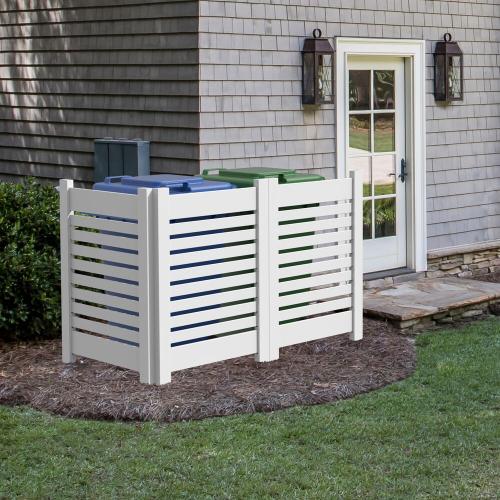 Freedom 36-in W x 48-in H White Vinyl Outdoor Privacy Screen