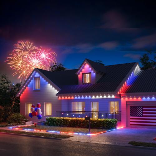 Govee 100-ft Plug-in White Indoor/Outdoor String Light with Color changing -Light LED Mini Bulbs Bluetooth Compatibility Wi-Fi Compatibility