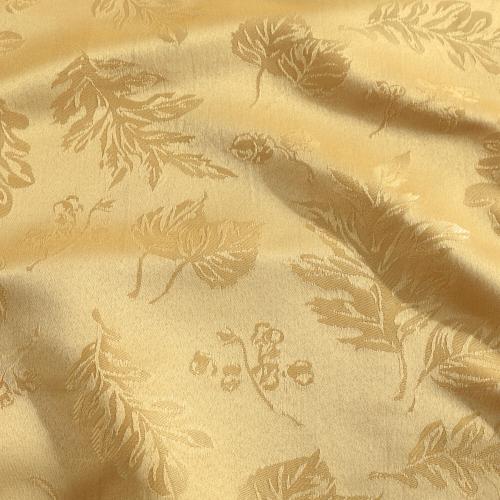 Elrene Home Fashions Elegant Woven Leaves Jacquard Damask 60x84 Indoor Gold Table Cover for 6-ft rectangle