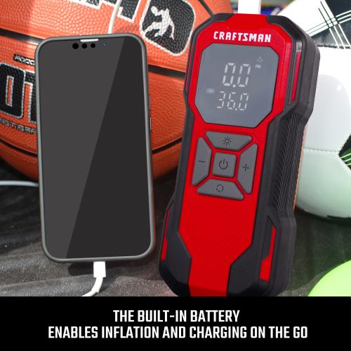 CRAFTSMAN Portable 12-volt Air Inflator (Power Source: Battery) (no test)