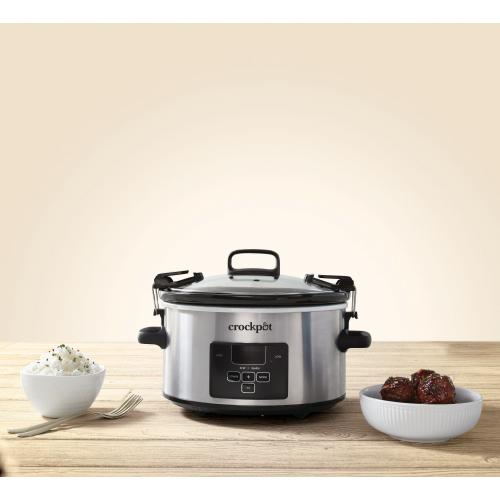 Crock-Pot 4-Quart Programmable Medium Slow Cooker (Stainless Steel)
