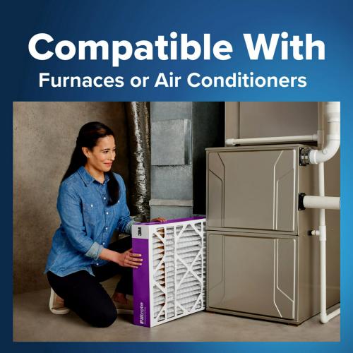 Filtrete 16-in W x 25-in L x 4-in MERV 12 1550 MPR Slim Allergen, Bacteria and Virus Electrostatic Pleated Air Filter