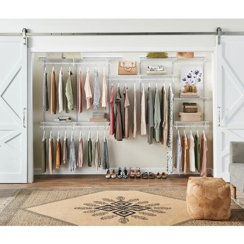 ClosetMaid ShelfTrack 7-ft to 10-ft x 12-in White Wire Closet Kit - no test