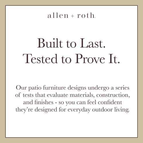 allen   roth Grand Haven Set of 2 Wicker Brown Steel Frame Swivel glider Conversation Chair with Blue Cushioned Seat (NO TEST)