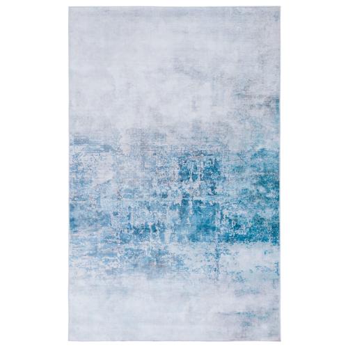 Safavieh Tacoma 9 x 12 (ft) Loomed Polyester Gray/Blue Rectangular Indoor Abstract Machine washable Area rug