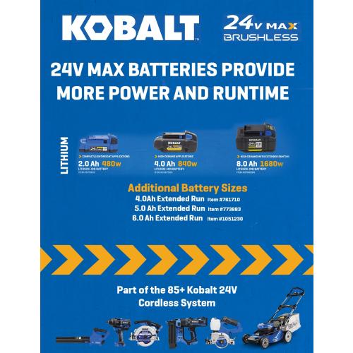 Kobalt 24-V Lithium Battery (6 Ah)