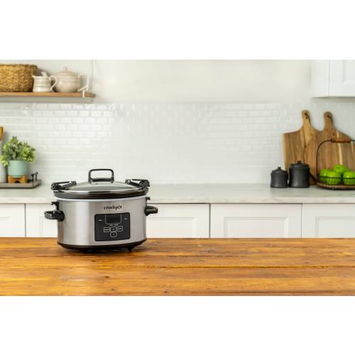 Crock-Pot 4-Quart Programmable Medium Slow Cooker (Stainless Steel)