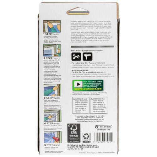 Duck Max Strength 62-in x 210-in Clear Heat-control Window Film Kit