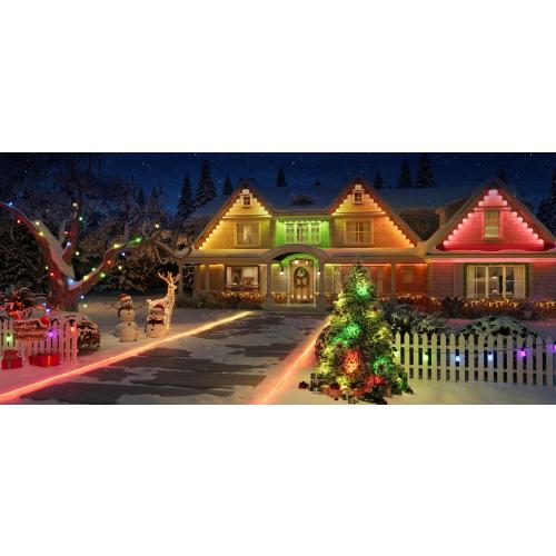 Govee 100-ft Plug-in White Indoor/Outdoor String Light with Color changing -Light LED Mini Bulbs Bluetooth Compatibility Wi-Fi Compatibility