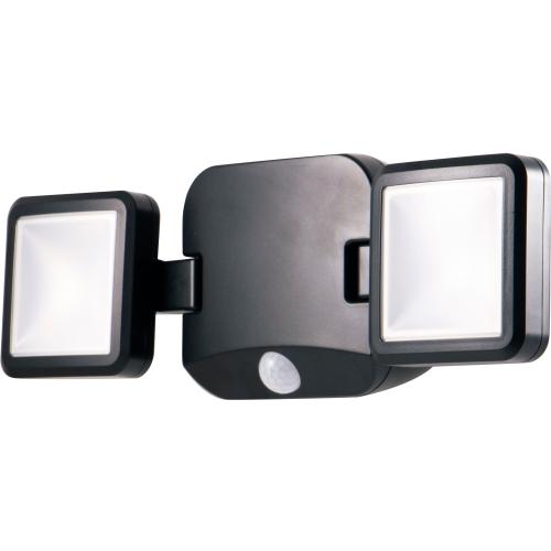 Energizer 120-Degree 40-Wattage Equivalent Battery-operated LED Black 2-Head Motion-Activated Flood Light 600-Lumen
