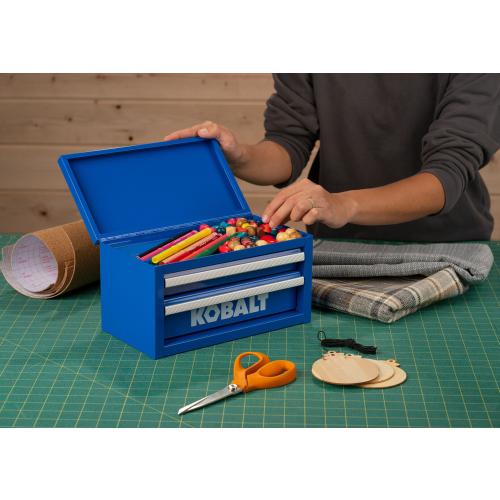 Kobalt Mini 10.83-in W x 5.91-in H x 5.91-in D 2-Drawer Pink Steel Tool Box
