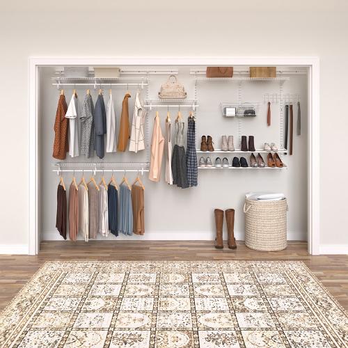 ClosetMaid ShelfTrack 7-ft to 10-ft x 12-in White Wire Closet Kit - no test