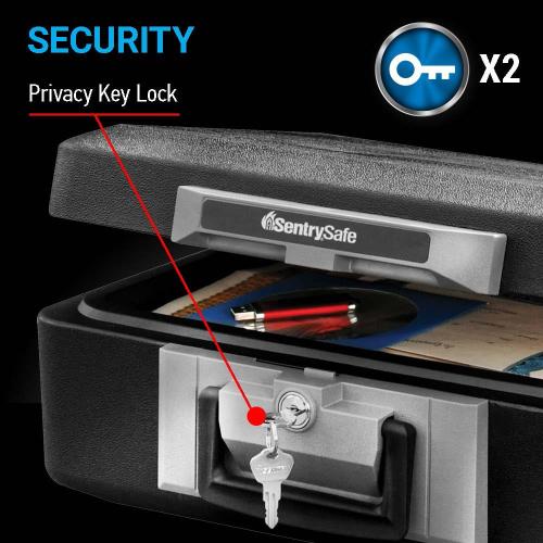SentrySafe 0.25-cu ft Fireproof Safe Box open missing key