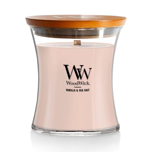 WoodWick 1-Wick Vanilla and Sea Salt Pink Jar Candle