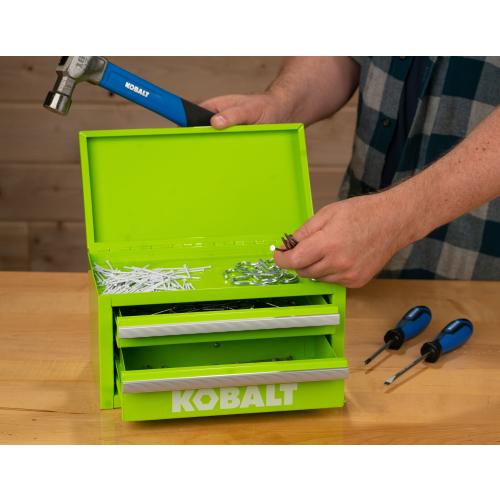 Kobalt Mini 10.83-in W x 5.91-in H x 5.91-in D 2-Drawer Pink Steel Tool Box