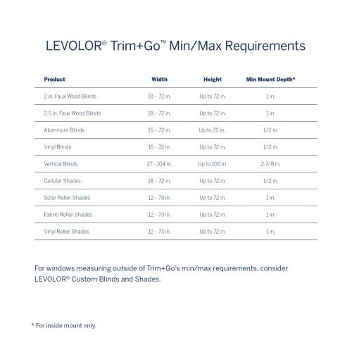 LEVOLOR Trim Go 2-in Slat Width 35-in x 48-in Cordless White Faux Wood Room Darkening Horizontal Blinds