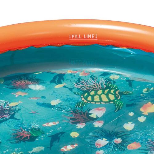 Summer Waves 8-ft x 8-ft x 30-in Inflatable Top Ring Round Above-Ground Pool