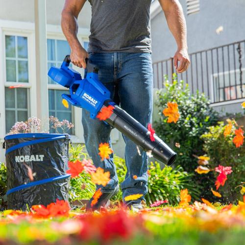 Kobalt 40-volt 600-CFM 130-MPH Battery Handheld Leaf Blower 4 Ah Battery Included Charger Included  (NO TEST)