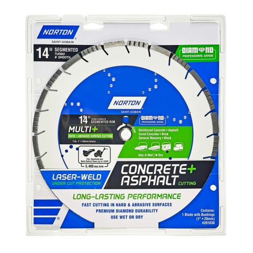 Norton Diamond 14-in Wet/Dry Segmented Rim Diamond Saw Blade