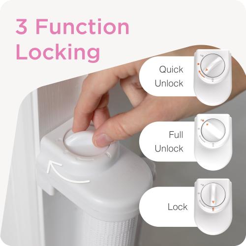 Perma Child Safety Ex Wide 71-in x 33-in Hardware Mounted White Plastic Safety Gate