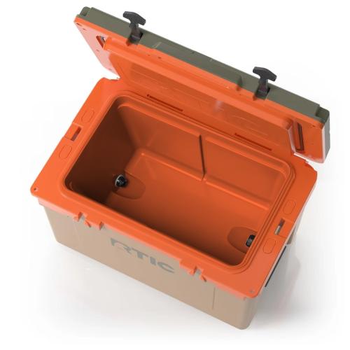 RTIC Outdoors Hard Cooler Trailblazer 52-Quart Insulated Personal Cooler ( cracked see the pictures)