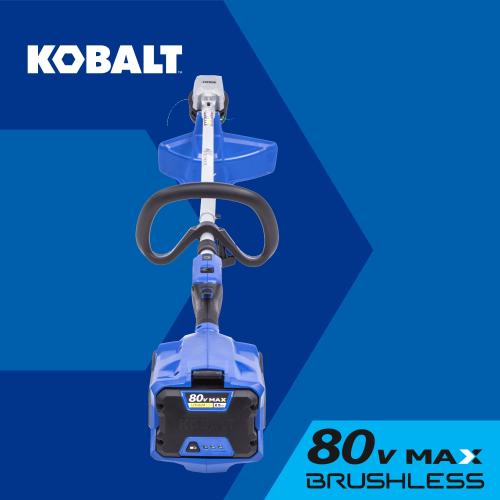 Kobalt 80-volt 16-in Straight Shaft Battery String Trimmer 2.5 Ah (Battery Included) (Charger Included) - missing 1 battery