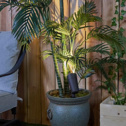 Harbor Breeze 300-Lumen 4-Watt Bronze Low Voltage Warm White Plug-in LED Spot Light