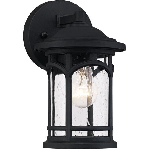 Quoizel Kessel 1 -Light 10-in H Matte Black Hardwired Outdoor Wall Light