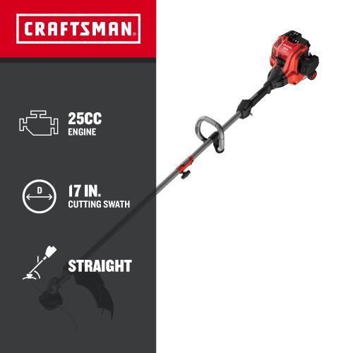 CRAFTSMAN WS2200 25-cc 2-cycle 17-in Straight Shaft Attachment Capable Gas String Trimmer - missing parts