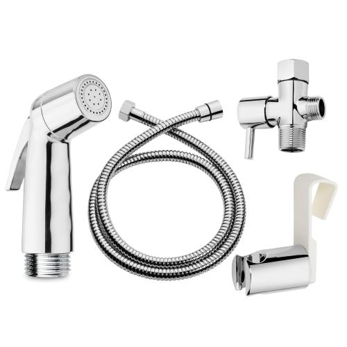 Brondell Silver Chrome Toilet Mounted Handheld Bidet Sprayer