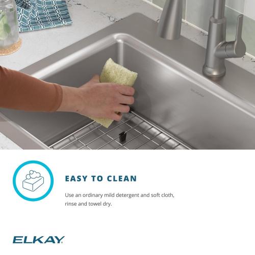 Elkay Greenwood Dual-mount 33-in x 22-in Satin Stainless Steel Single Bowl 1-Hole Kitchen Sink