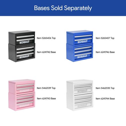 Kobalt Mini 10.83-in W x 5.91-in H x 5.91-in D 2-Drawer Pink Steel Tool Box