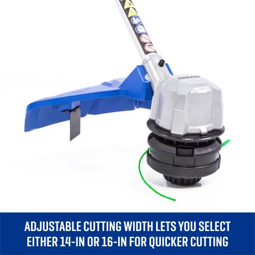 Kobalt 80-volt 16-in Straight Shaft Battery String Trimmer 2.5 Ah (Battery Included) (Charger Included) - missing 1 battery