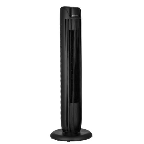 Utilitech 36-in 120 -Volt 3 -Speed Indoor BLACK/MATTE Oscillating Tower Fan with Remote