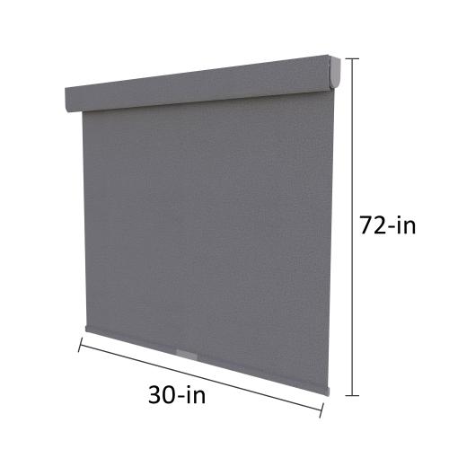 allen   roth 30-in x 72-in Gray Room Darkening Cordless Roller Shade