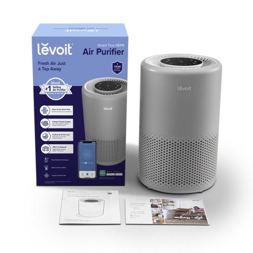 Levoit Core 200 3-Speed Smart Gray True HEPA Air Purifier ENERGY STAR (Covers: 915-sq ft)