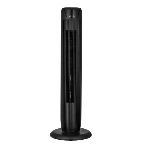 Utilitech 36-in 120 -Volt 3 -Speed Indoor BLACK/MATTE Oscillating Tower Fan with Remote