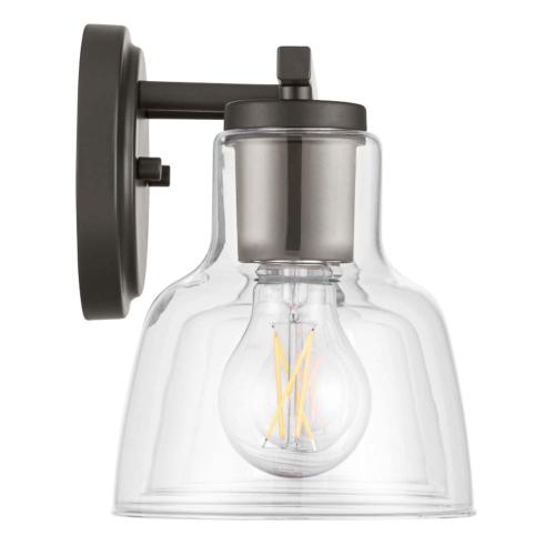 allen   roth Irvine 23-in 3-Light Matte Bronze Transitional Vanity Light