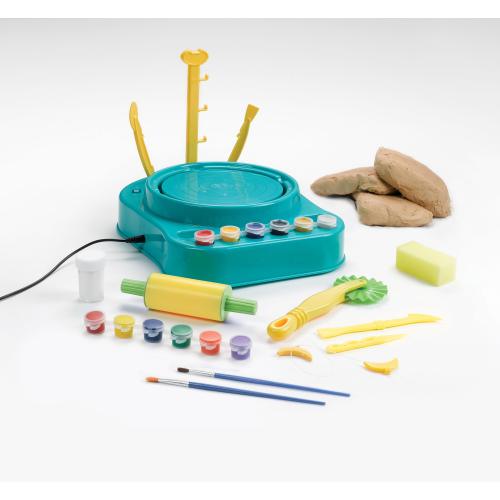Faber-Castell Do Art Pottery Studio - Complete Clay Sculpting Kit with Air-dry Clay, Tools, Paints, and Instructions