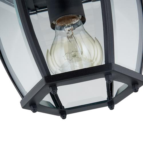 Project Source Akerman 1-Light 6.65-in Matte Black Indoor/Outdoor Flush Mount Light