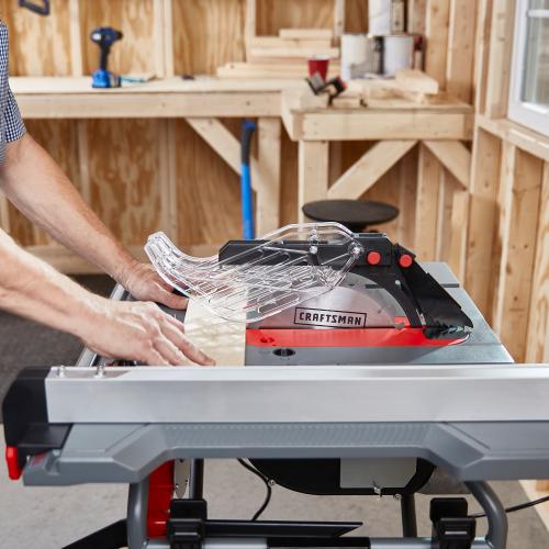 CRAFTSMAN 10-in 15-Amp 120-Volt Corded Portable Jobsite Table Saw with Folding Stand