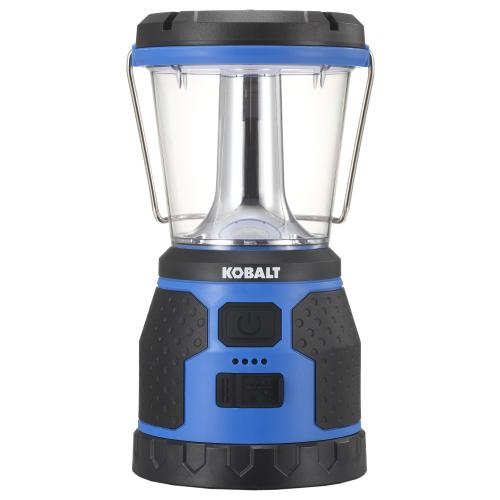 Kobalt 1500-Lumen LED Camping Lantern with Rechargeable with Batteries Included