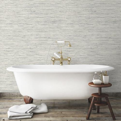 RoomMates 28.2-sq ft Light Grey Vinyl Abstract Self-adhesive Peel and Stick Wallpaper