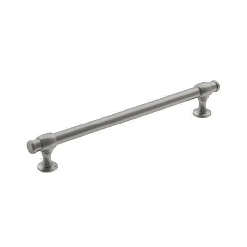 Amerock Winsome 7-9/16-in (192mm) Center to Center Satin Nickel Cylindrical Bar Drawer Pull