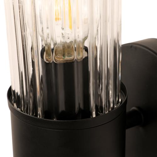 allen   roth Modesto 5-in 2-Light Matte Black Modern/Contemporary Vanity Light