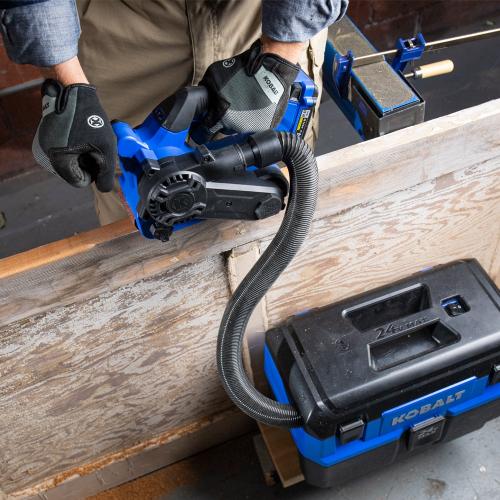 Kobalt 24 Volts Brushless Variable Belt Cordless Sander with Dust Management (Battery Not Included)