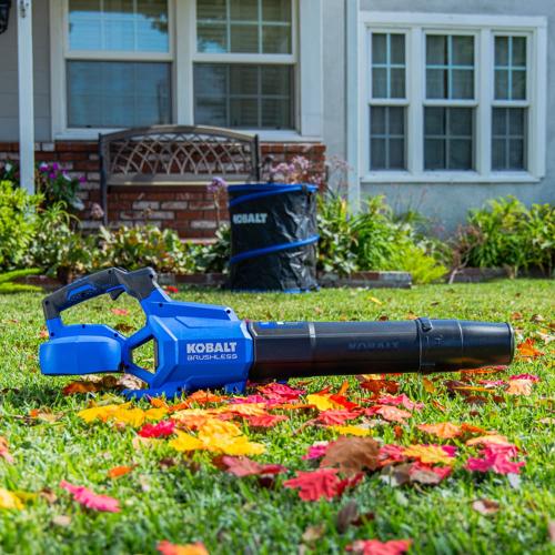 Kobalt 40-volt 600-CFM 130-MPH Battery Handheld Leaf Blower 4 Ah Battery Included Charger Included  (NO TEST)
