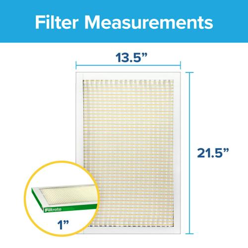 Filtrete 13.5-in W x 21.5-in L x 1-in MERV 8 700 MPR Dust, Pollen, and Pet Dander Reduction Electrostatic Air Filter
